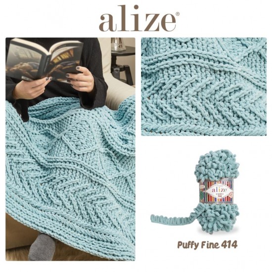 Alize Puffy Fine Bordo El Örgü İpliği