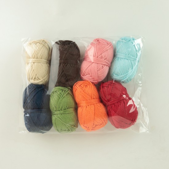 Mercerized Cotton Mini 20g - 8'Li Mix